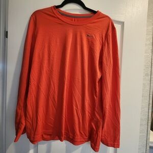 Nike Men's Vibrant Red Long Sleeve Shirt Size XL Euc